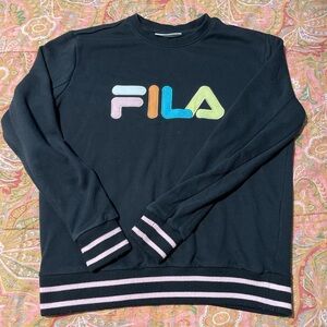 FILA Men's Multicolor Logo Crewneck Sweater